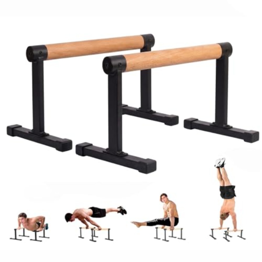 Home Gym Installation - Barre parallele in legno di faggio