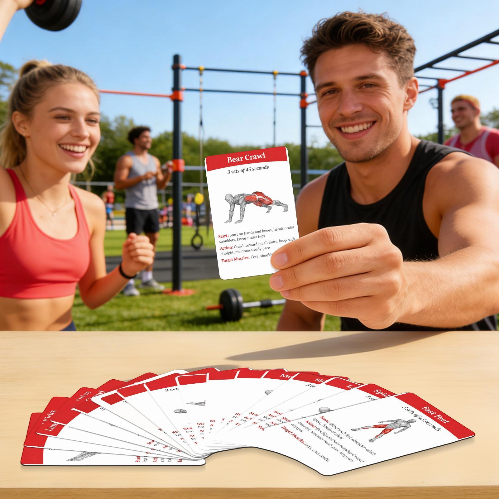 Home Gym Guide - Set di Carte per Allenamento, 36