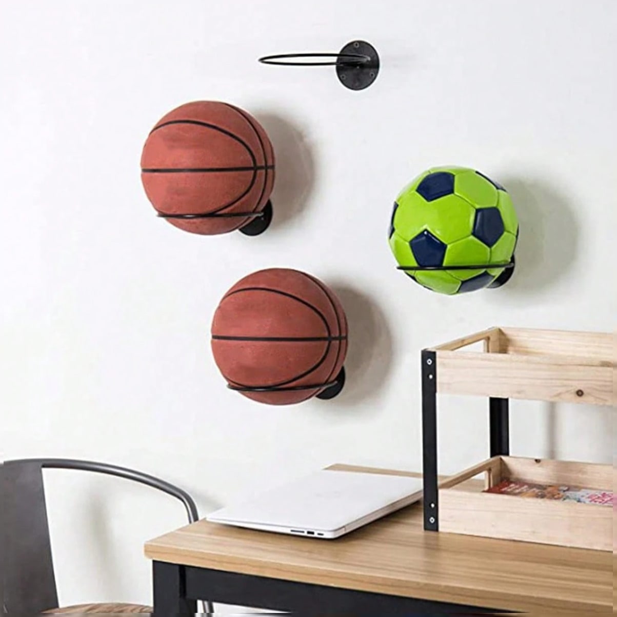 Home Gym Installation - Supporto da Parete Salvaspazio per Esposizione
