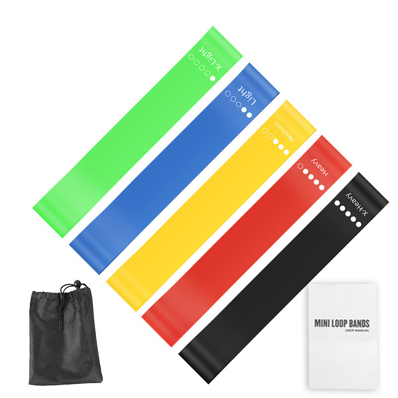 Home Gym Manual - Set di 5 Fasce di Resistenza
