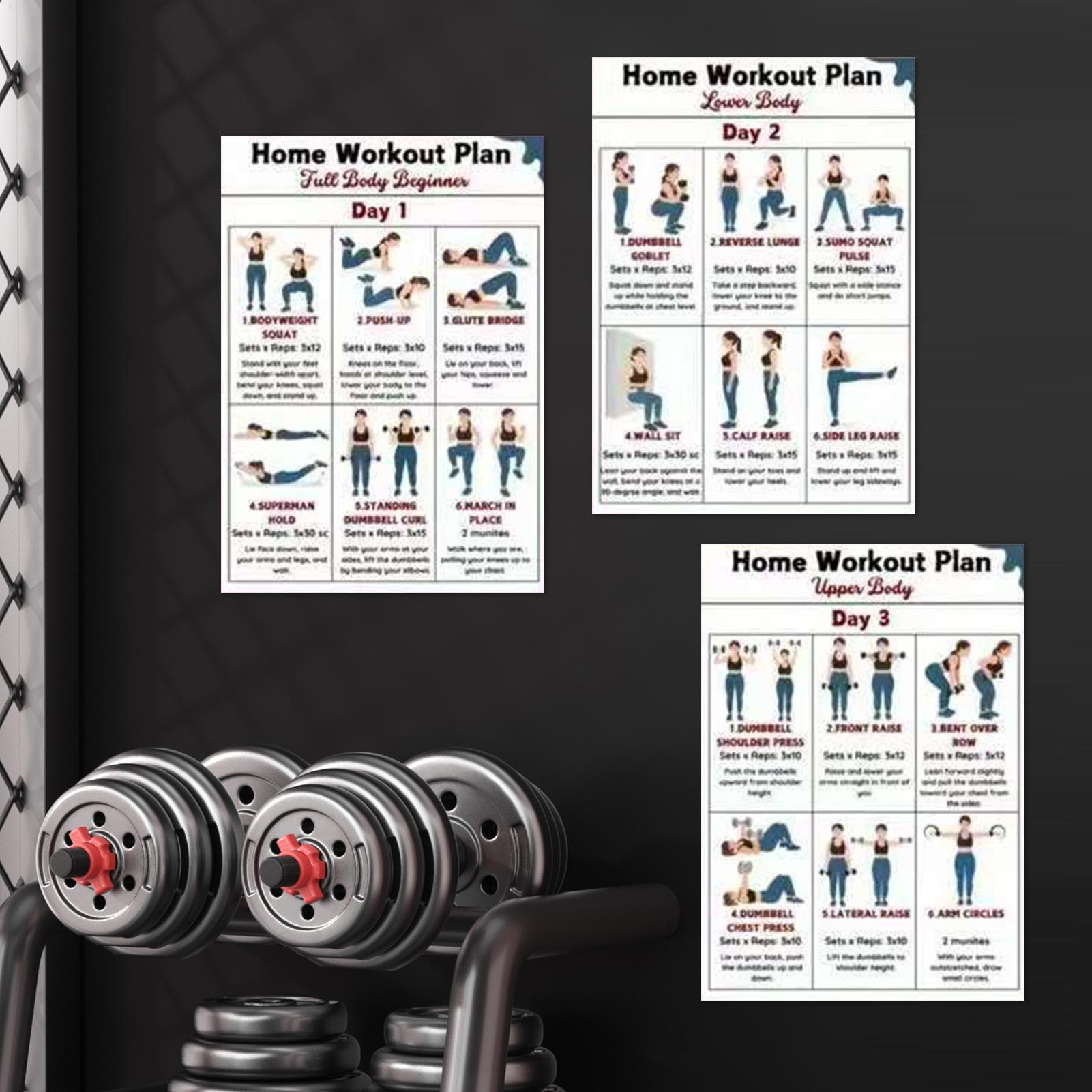 Poster per Esercizi, Set da 6  - Home Gym Guide recensione e prezzo